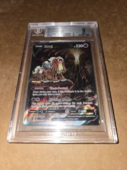 2023 Pokemon Crown Zenith FA Entei V GG36/GG70 Galarian Gallery BGS Sub Grades - Image 1