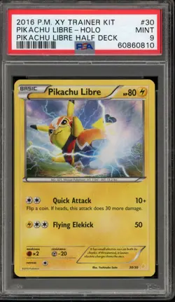 Pokemon Pikachu Libre Trainer Kit Half Deck Holo #30 PSA 9 Mint - Image 1
