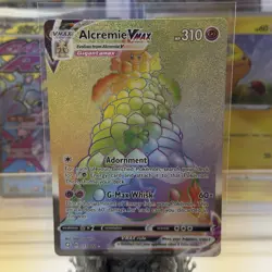 Pokemon Alcremie Vmax 073/072 Shining Fates Holo Full Art Rainbow Rare Full Art - Image 1