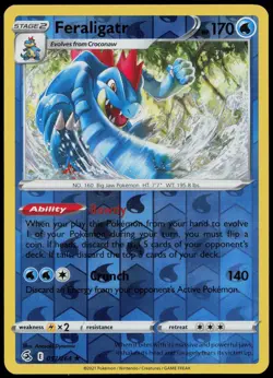 Feraligatr 20/73 Shining Legends Reverse Holo Pokemon TCG - Image 1