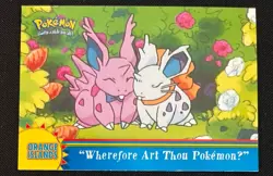 Pokemon Topps 2000 #OR17 "Wherefore Art Thou" TV Series 3 Orange Islands - Image 1