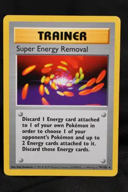 Super Energy Removal *Shadowless* 79/102 Base Set Regular Rare Pokemon TCG - Image 1