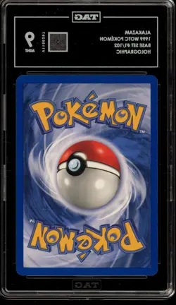 Pokemon Alakazam Base Set Unlimited Holo Rare #1 TAG 9 Mint - Image 2