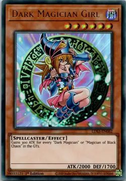 Yugioh Dark Magician Girl LDS3-EN082 1st Edition Ultra Rare NM - Image 1