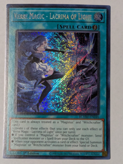 Verre Magic - Lacrima of Light Secret Rare Yugioh! BLMM - Image 1