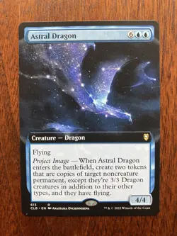 Mtg - Astral Dragon (Extended Art) - (CLB) - Rare - NM Magic The Gathering. - Image 1