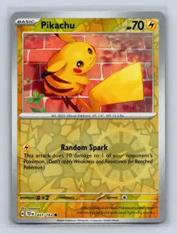 Pikachu Reverse Holo SV05: Temporal Forces #051/162 Pokemon TCG - Image 1
