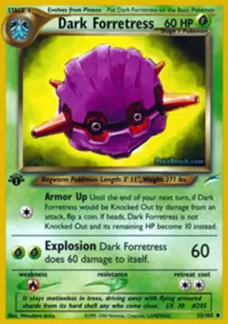 1x Dark Forretress - 35/105 - Uncommon - 1st Edition Lightly Played Pokemon G2 - - Image 1