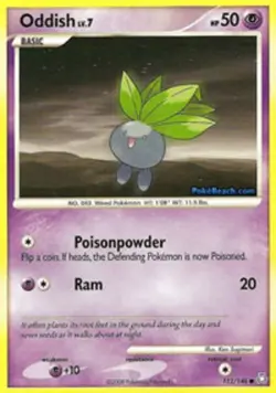 1x Oddish - 112/146 - Common Lightly Played Pokemon Diamond & Pearl Legends Awak - Image 1