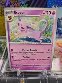 Espeon 086/197 Common NM Pokemon TCG Scarlet & Violet Obsidian Flames - Image 1