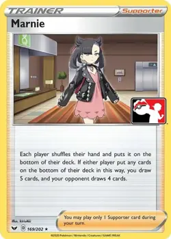 1x Marnie - 169/202 - Holo Rare NM-Mint Pokemon Prize Pack Series - Image 1