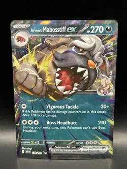 Arven’s Mabosstiff ex 139/182 - Pokemon Destined Rivals Card - NM - Image 1