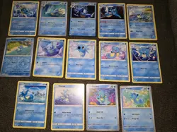 14 Horsea, Seadra & Kingdra Pokemon Cards. Cosmic Kingdra 032/182. NM - Image 1