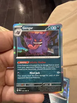 NM English Pokemon Gengar 050/088 Holo Rare TCG Perfect Order Game Card - Image 1