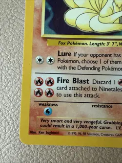 Ninetales 12/102 Holo Base Set 1999 WOTC Pokemon Card - Image 5