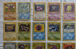 Vintage Pokemon TCG lot of 40 Fossil Edition cards Articuno Ditto no duplicates - Image 2