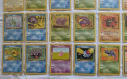 Vintage Pokemon TCG lot of 40 Fossil Edition cards Articuno Ditto no duplicates - Image 4