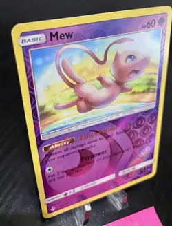 Mew 76/214 Holo Rare Unbroken Bonds Reverse Holo NM Pokemon Card - Image 2