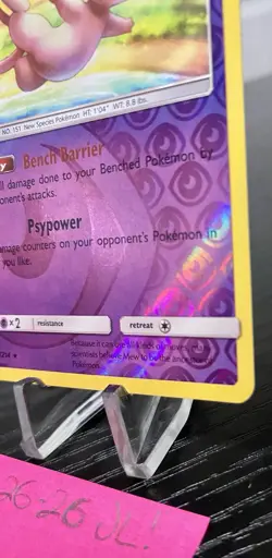 Mew 76/214 Holo Rare Unbroken Bonds Reverse Holo NM Pokemon Card - Image 4