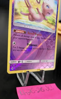 Mew 76/214 Holo Rare Unbroken Bonds Reverse Holo NM Pokemon Card - Image 5