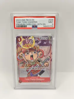 Tony Tony.Chopper One Piece Card ST01-006 25th Anniversary Ed PSA 9 EN - Image 2