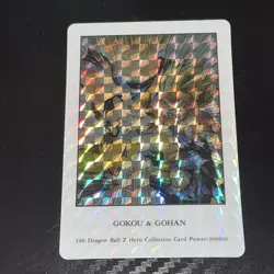 Gokou & Gohan 149 Dragon Ball Z Hero Collection Card Power: 999999 - Image 1