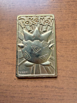 Pokemon - Togepi - 23k Gold-Plated Card - 1999 Nintendo Burger King Toy - Image 1