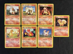 Pokemon TCG Base Set Unlimited Fire Energy Non Holo Cards - Image 1
