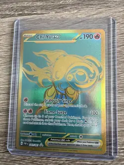 Chi-Yu EX 241/091 Paldean Fates Holo Gold Hyper Rare Card - Image 1