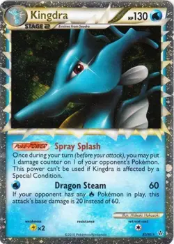 1x Kingdra Prime - 85/95 - Super Rare Holo Moderately Played Pokemon HGSS - Unle - Image 1