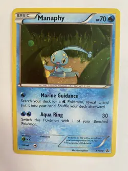Manaphy Holo Promo XY190 Magearna Mythical Collection Pokemon Card - Image 1