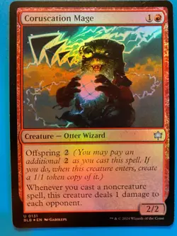 MTG 1x FOIL Coruscation Mage # 131 Bloomburrow Magic the Gathering Card x1 NM - Image 1