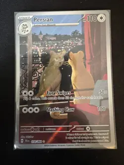 Pokemon TCG Persian Holo Card 078/064 Shrouded Fable Illustration - Image 1