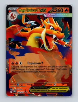 Mega Charizard Y ex 022 Pokemon Ascended Heroes Double Rare Card NM+ (a) - Image 1
