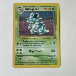 Nidoqueen Jungle 7/64 Unlimited Holo Rare Pokemon TGC Card MP - Image 1