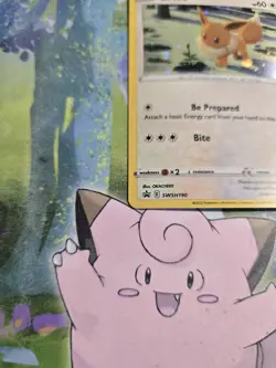 (Swirl) Eevee SWSH190 Holo Promo Sword & Shield Promo Pokemon Holo Pokemon Card - Image 4