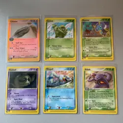 Pokemon TCG EX Sandstorm Card Lot 2003 (6 total) - Linoone Reverse Holo - Image 1