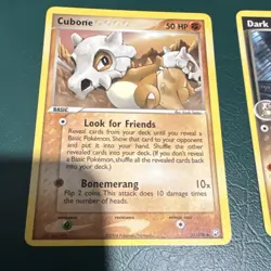 Pokemon Cubone Dark Marowak EX Team Rocket Returns Nintendo 2004 Card Lot /109 - Image 3