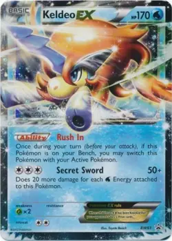 1x Keldeo EX - BW61 - Promotional Lightly Played Pokemon BW - Black Star Promos - Image 1