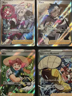 Pokemon TCG: SWSH Full Art Trainer 4 Card Lot - Image 1