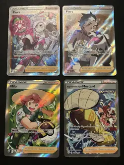 Pokemon TCG: SWSH Full Art Trainer 4 Card Lot - Image 2