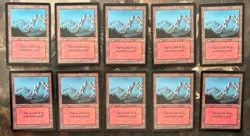 ** BETA 10x Mountain (B - Blue Sky) ** NM-MT Pack Fresh! - DUTY PAID - Magic MtG - Image 1