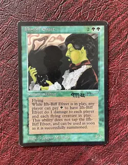 Ifh-Biff Efreet (LP Arabian Nights ARN) - Signed by Jesper Myrfors! MTG - Image 1