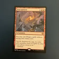 Magic: The Gathering Dracogenesis Mythic Enchantment Red Tarkir: Dragonstorm - Image 1
