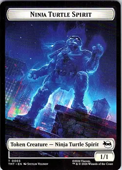 Teenage Mutant Ninja Turtles #3/8 Ninja Turtle Spirit / Food Double-Sided Token - Image 2