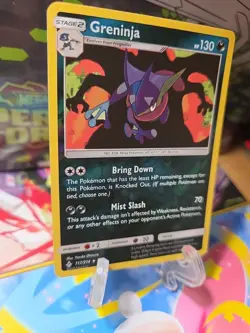 Pokemon TCG Cards Greninja 117/214 Unbroken Bonds Reverse Holo Rare NM+ - Image 2