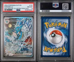 2024 POKEMON SVP EN-SV BLACK STAR PROMO #131 KINGDRA EX PSA 8 - Image 3