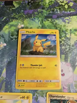 NM Pikachu SM183 Holo 3 Card Pokemon Lot - Image 1