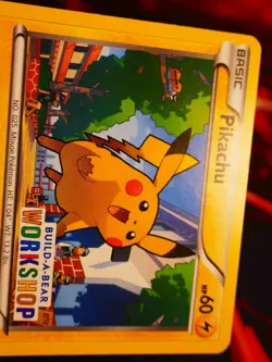 MP Pokemon (Build-A-Bear)PIKACHU Card XY ROARING SKIES Set 20/108 Workshop Stamp - Image 4