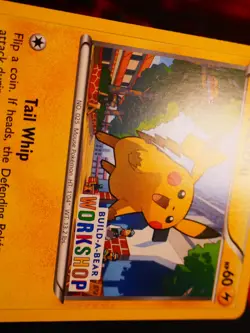 MP Pokemon (Build-A-Bear)PIKACHU Card XY ROARING SKIES Set 20/108 Workshop Stamp - Image 5